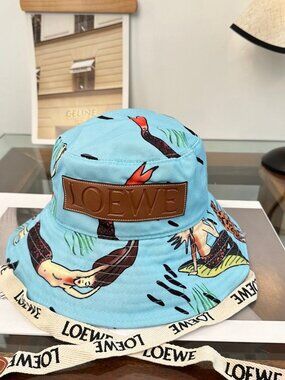 Loewe | Accessories | Loewe White Cotton Bucket Hat With  display picture 2